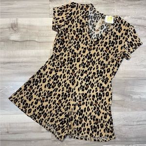 Cheetah print romper